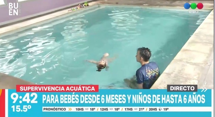 El método de auto-recate acuático para niños de 6 meses a 6 años está en marcha | Información General