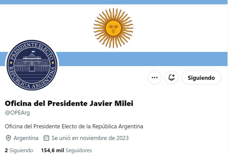 Milei concentrará su comunicación oficial en una cuenta de la red social X | Política y Economía