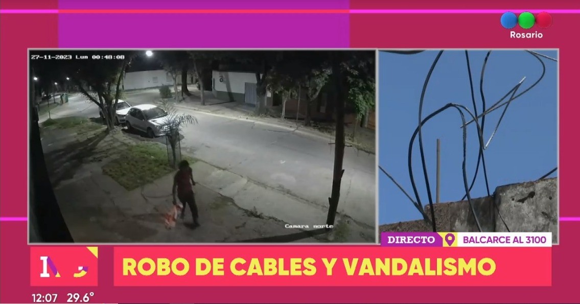 Robo de cables y vandalismo a toda hora en distintos barrios de la ciudad | Información General