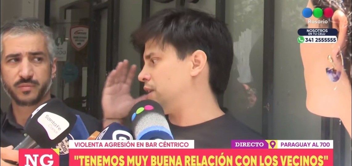 El hombre agredido se encuentra "bien, está estable", según el encargado del bar | Rosario y la región