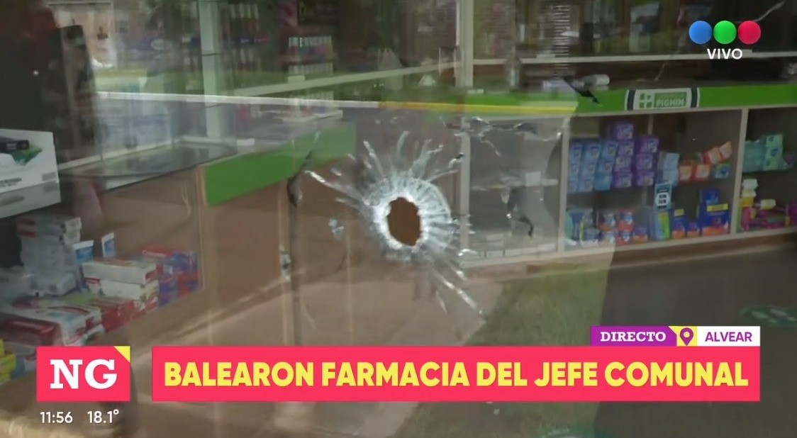 Balearon la farmacia al intendente de Alvear | Rosario y la región