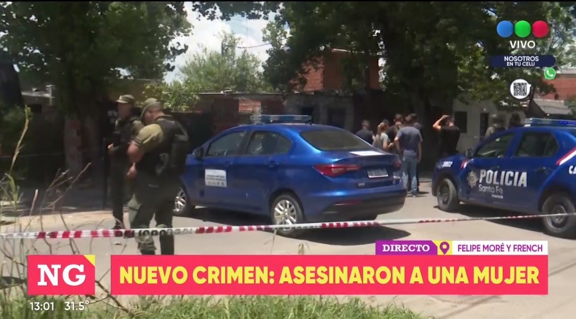 Asesinaron a una mujer a plena luz del día en Felipe Moré y French | Rosario y la región