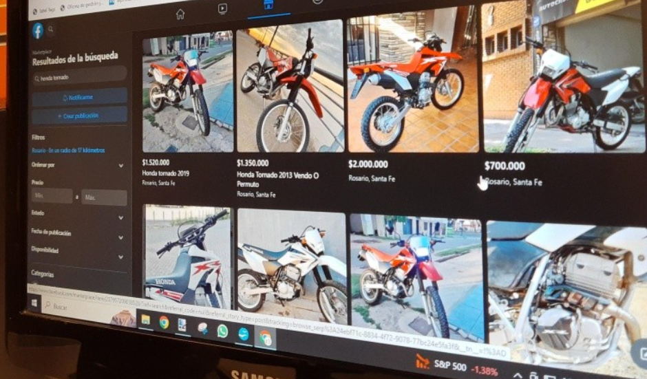 Pactó la compra de una moto por una red social y le robaron $ 2,5 millones | Información General