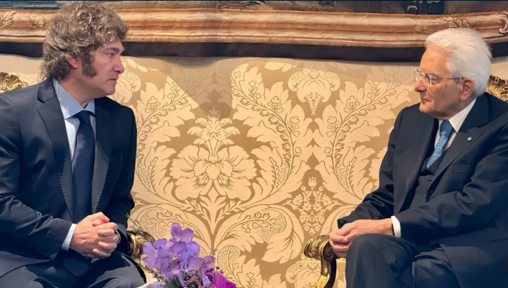 Javier Milei se reunió con el presidente de Italia, Sergio Mattarella | Información General