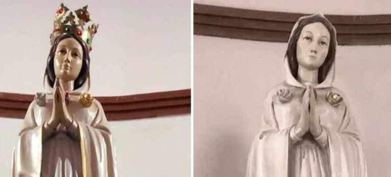 Robaron la corona de oro de la Virgen de la Rosa Mística de un templo en La Plata | Información General