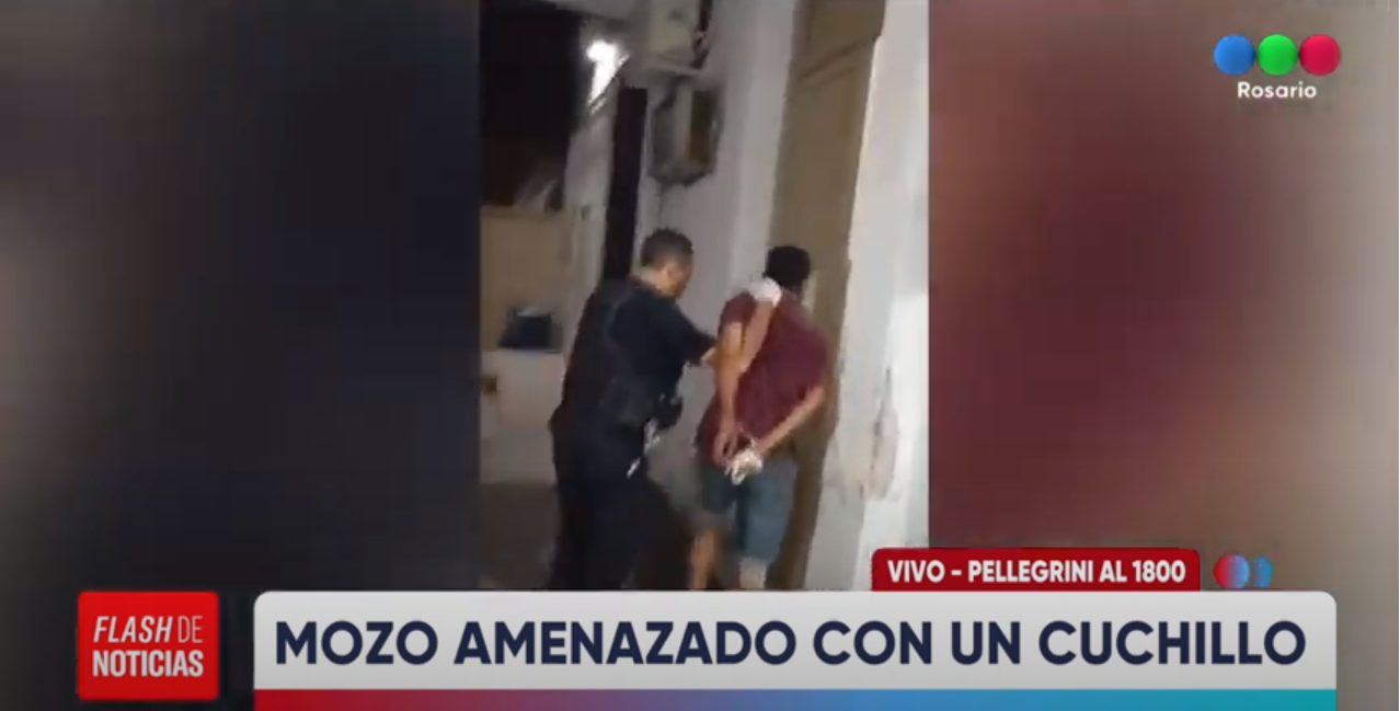 Amenazó a u mozo con un cuchillo en un bar de Pellegrini | Rosario y la región