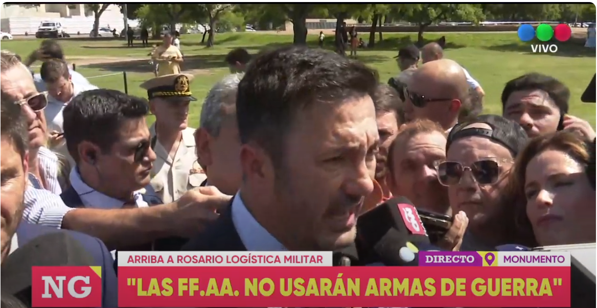 Petri presenta en el Monumento equipamiento en seguridad en el Monumento | Rosario y la región