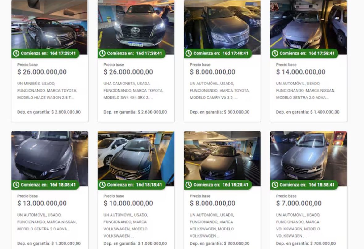 Diputados anunció que subastará 46 autos de su flota oficial | Política y Economía