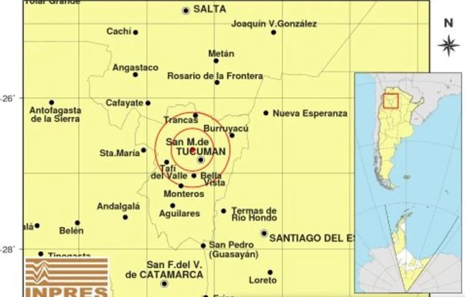 Un sismo de 3,5 sacudió a Tucumán | Información General