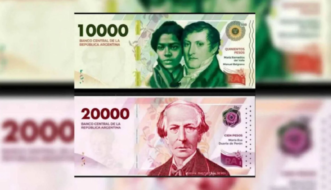 El Banco Central anunció cuándo comenzarán a circular los billetes de $10.000 y $20.000 | Política y Economía
