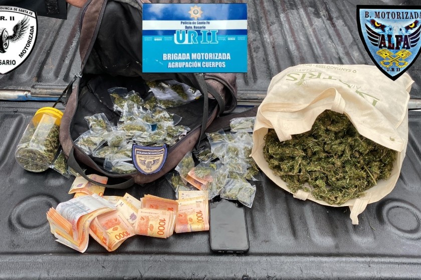 Narcomenudeo: cayó un joven que transportaba marihuana empaquetada | Rosario y la región