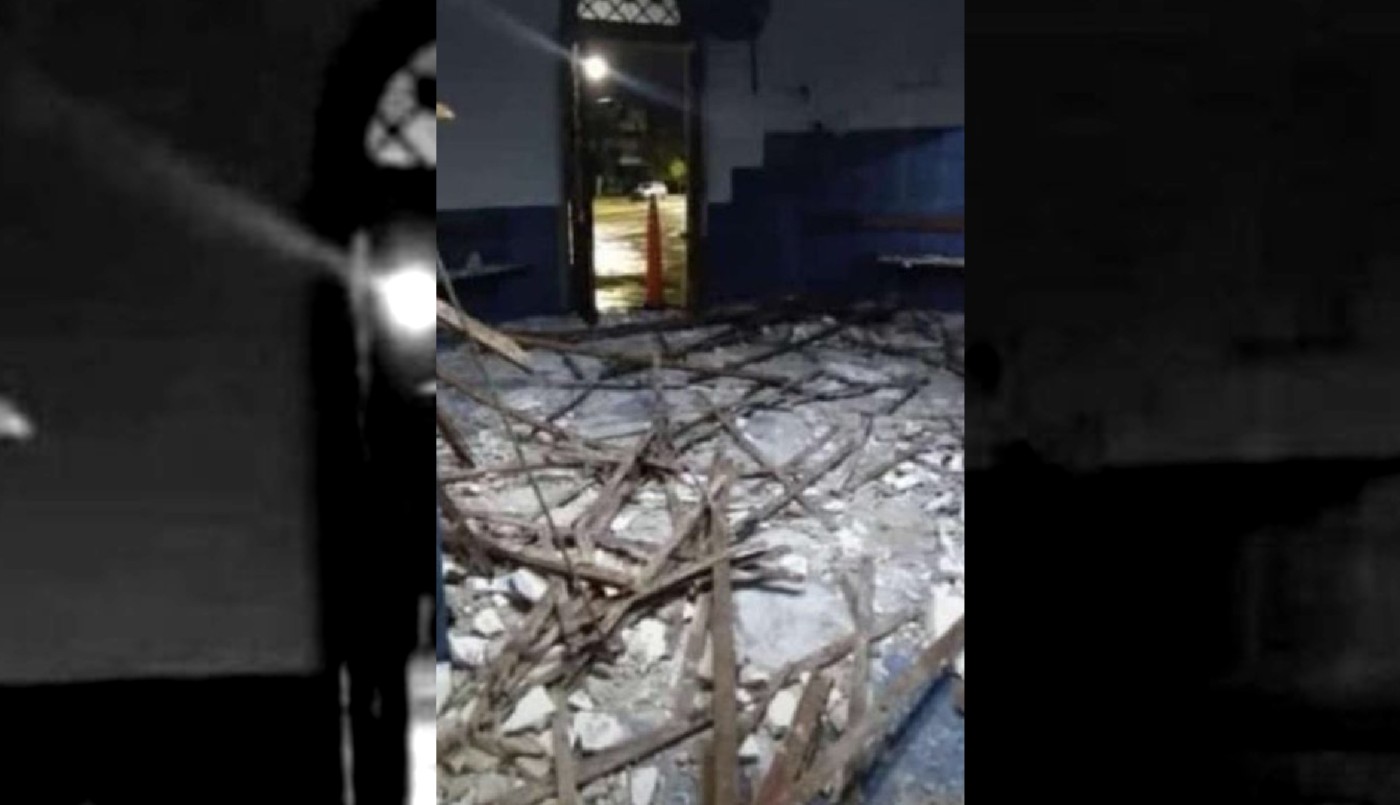 Se cayó el techo de una comisaría en San Lorenzo | Rosario y la región