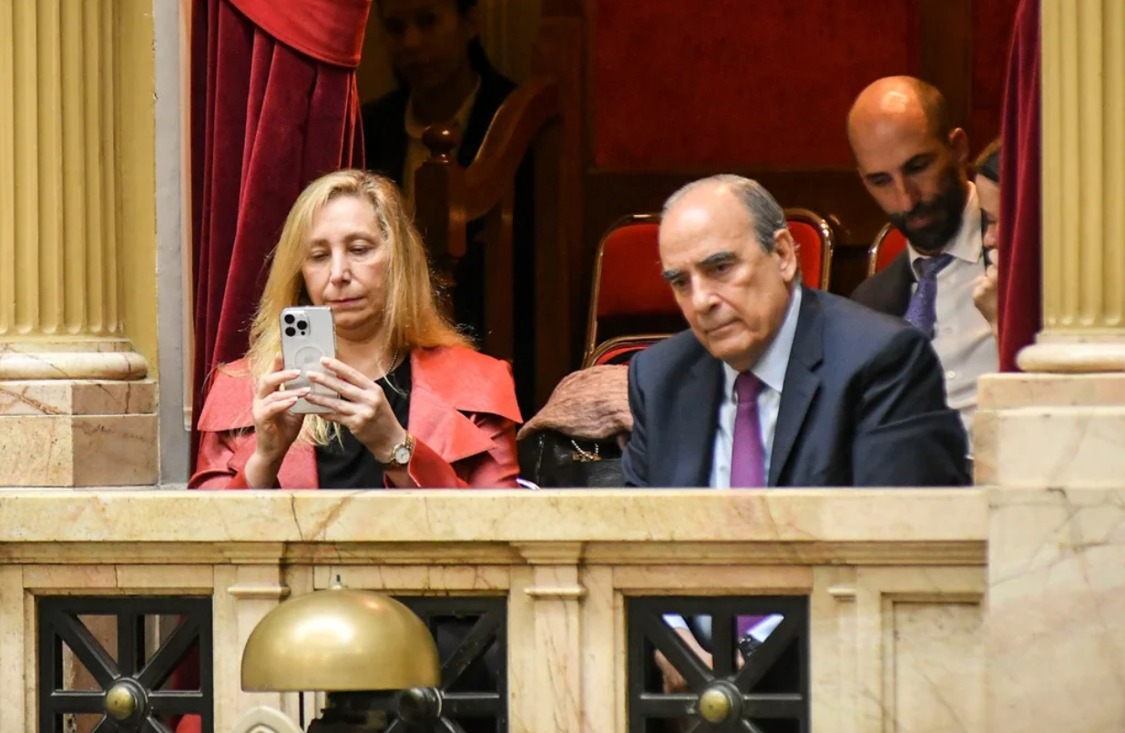Desde uno de los palcos del Congreso, Karina Milei supervisa la votación por la Ley Bases | Política y Economía