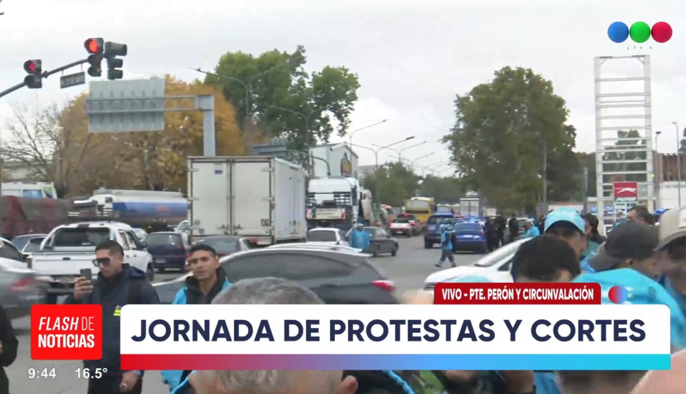 Protesta gremial paraliza el tránsito en Presidente Perón y Circunvalación | Rosario y la región