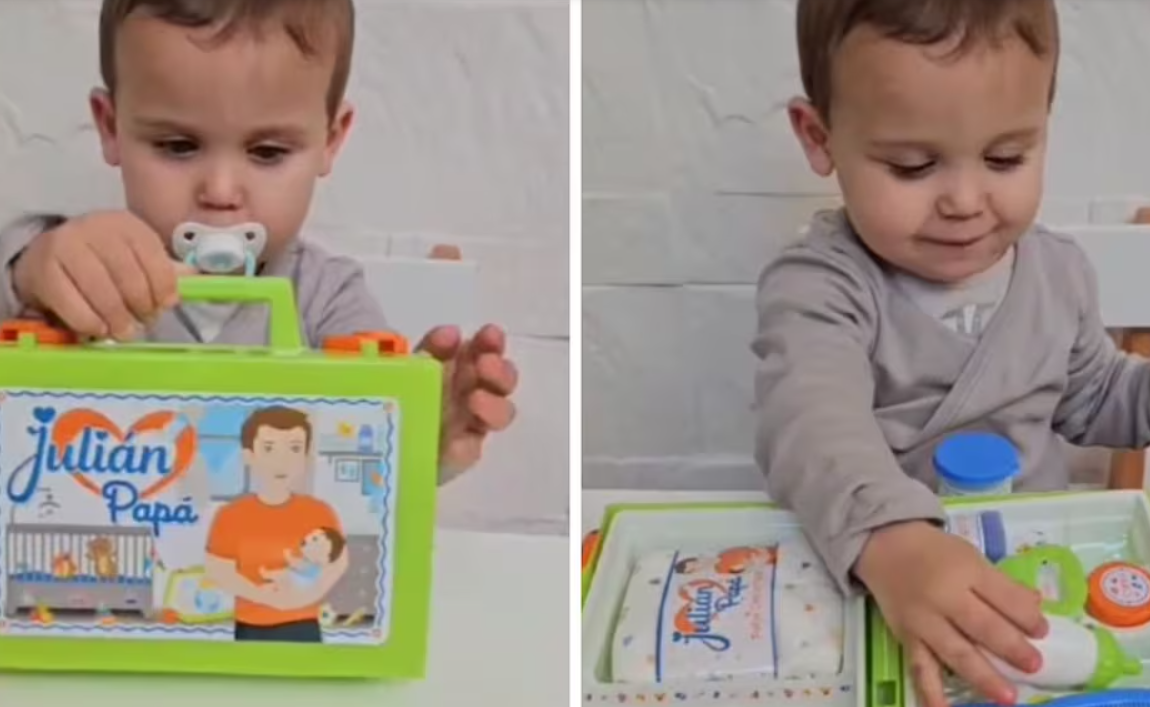 "Julián papá": la marca de muñecas presentó una nueva valija para varones | Información General
