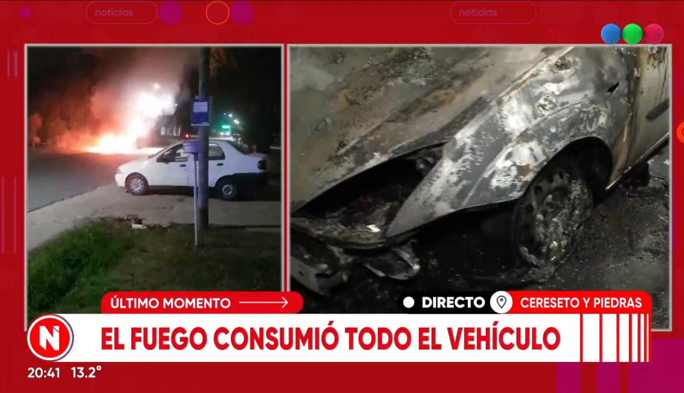 Video: se incendió un auto en zona sur | Rosario y la región