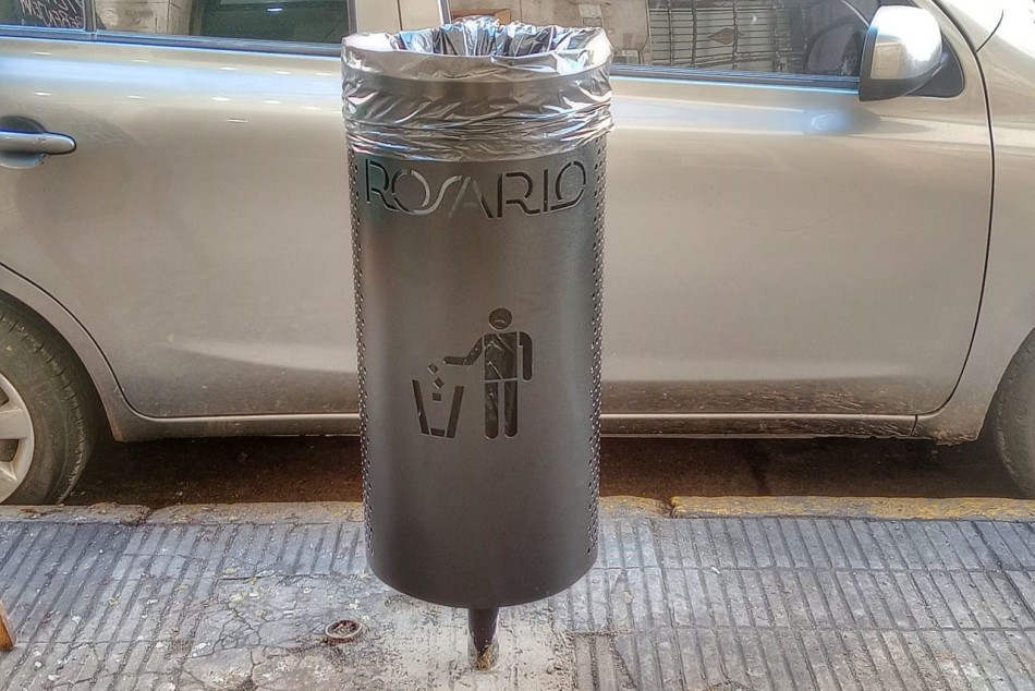 Colocarán nuevos cestos papeleros en el centro de la ciudad | Rosario y la región