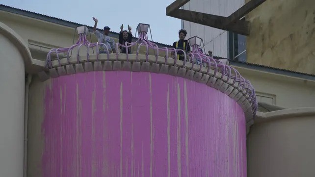 Luego del enchastre, piden garantías para retomar la pintura de los Silos Davis | Rosario y la región