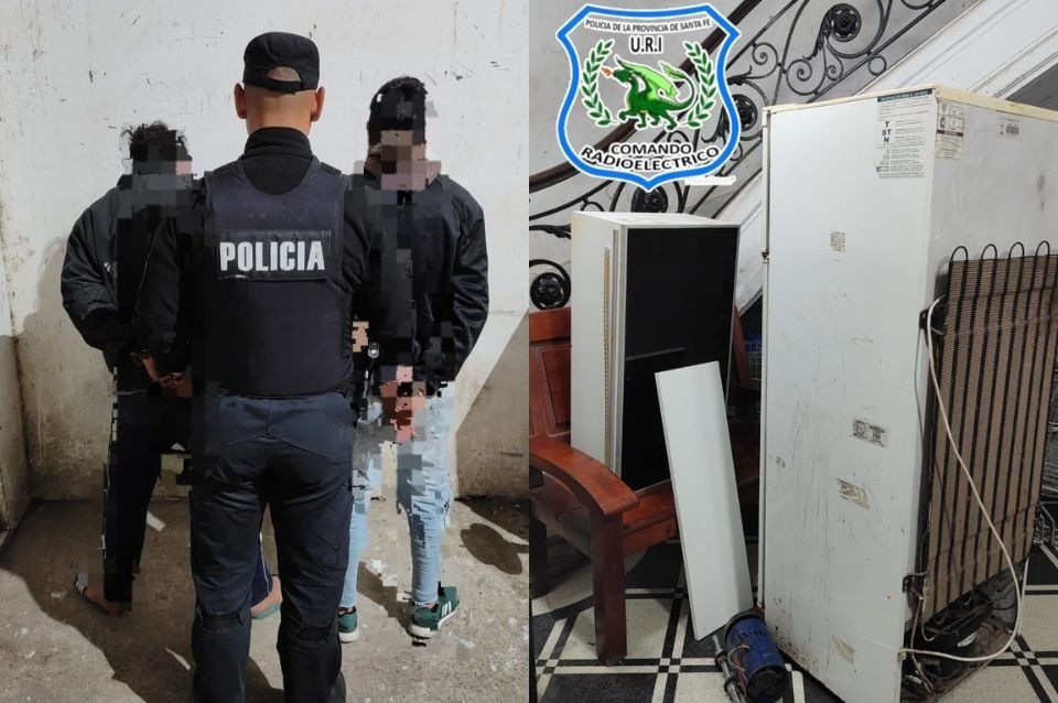 Robaron una heladera, se la llevaban al hombro y los detuvo la policía | Información General