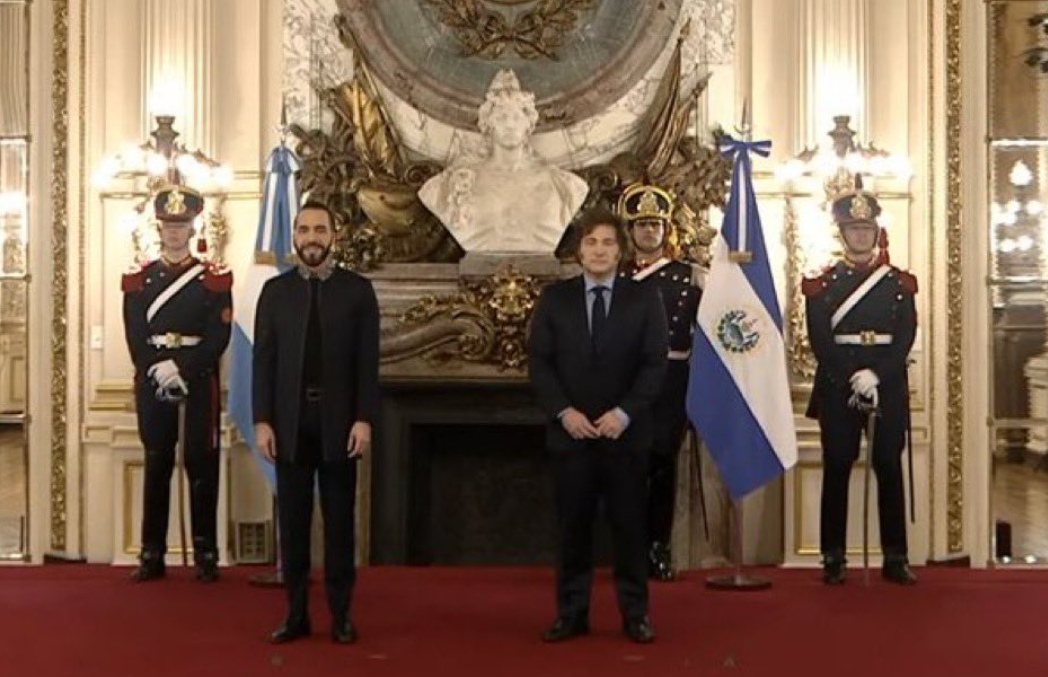 Milei recibió a Bukele en la Casa Rosada | Política y Economía