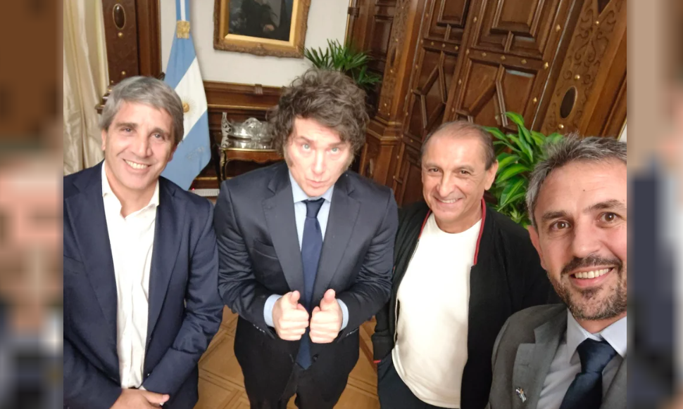 Ramón Díaz de visita en la Casa Rosada tras la expropiación de su campo en La Rioja | Política y Economía