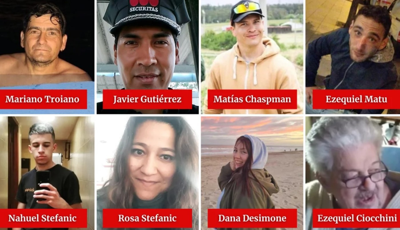 Quiénes son los ocho fallecidos en el derrumbe del hotel Dubrovnik en Villa Gesell | Información General