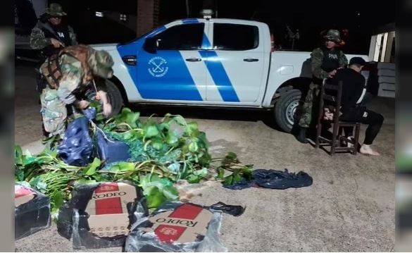 Chaco: se disfrazó de camalote para contrabandear 200 paquetes de cigarrillos | Información General