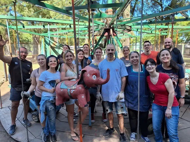 Barrio Saladillo: vecinos recuperaron histórica calesita | Rosario y la región