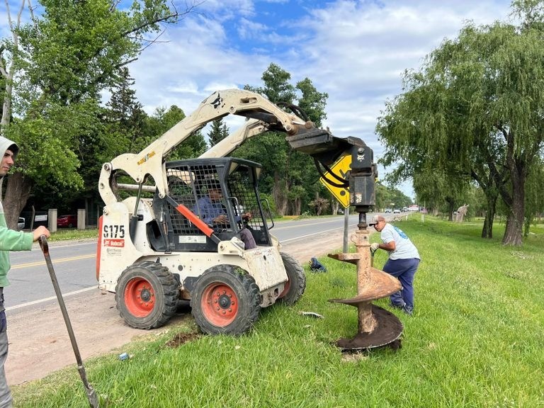 Comenzaron las obras de iluminación en la Ruta 9 | Rosario y la región