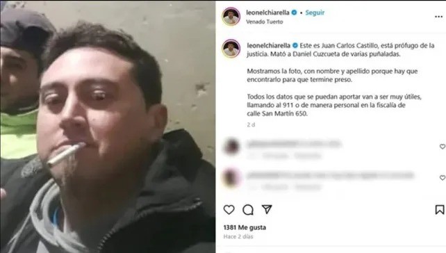 Detuvieron a Juan Carlos Castillo, acusado de matar a su vecino, en la provincia de San Luis. | Rosario y la región