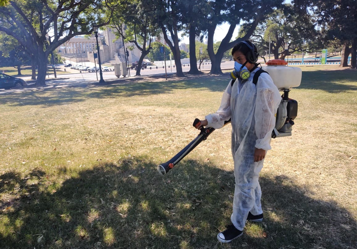 La municipalidad de Rosario refuerza el plan de fumigación en 65 espacios verdes de la ciudad. | Rosario y la región