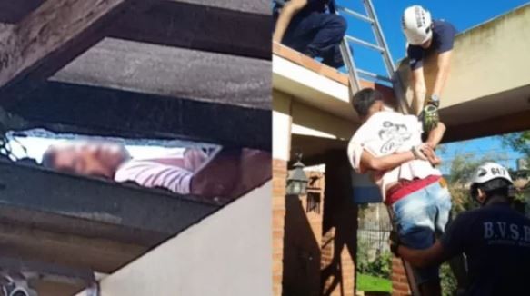 Córdoba: entró a robar por el techo, quedó atrapado y lo tuvieron que sacar los bomberos | Información General
