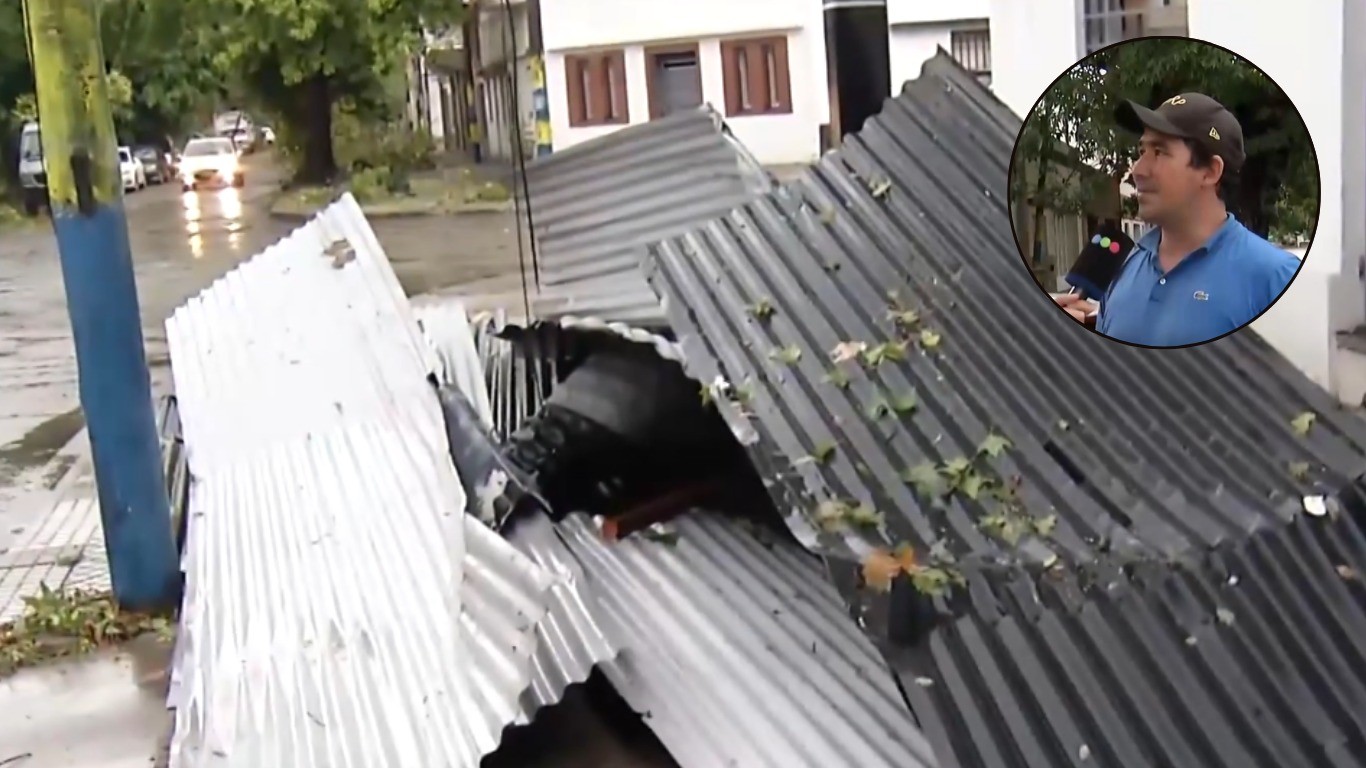 Tormenta de verano: se voló el techo de un edificio (1) | Rosario y la región