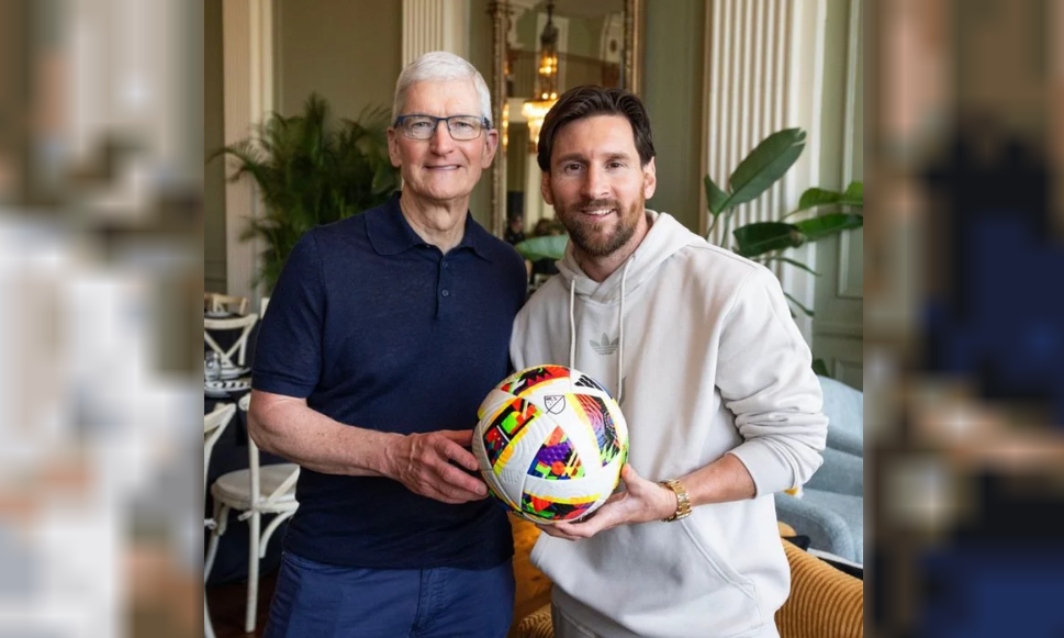 Tim Cook, el multimillonario CEO de Apple, le pidió una foto a Lionel Messi | Deportes