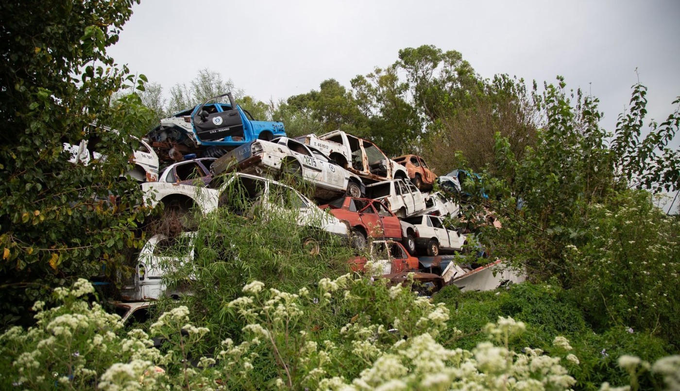 Se compactaron los vehículos del Depósito Policial | Rosario y la región