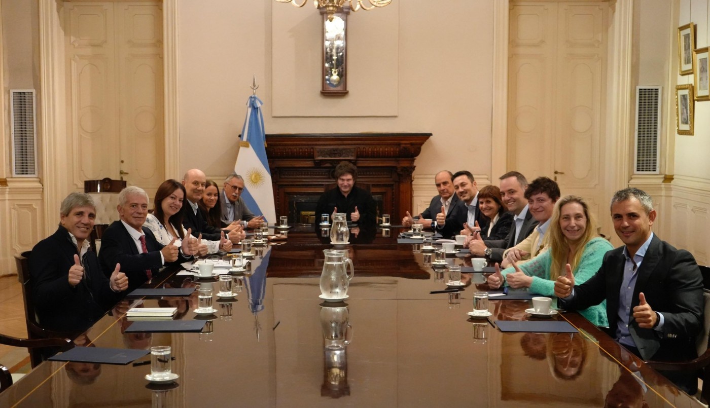 Milei encabezó una reunión de Gabinete en plena jornada de paro nacional | Política y Economía