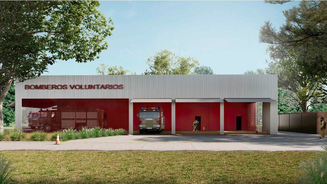 Comenzó la reconstrucción del cuartel de bomberos de funes tras el temporal que azotó a la ciudad | Rosario y la región