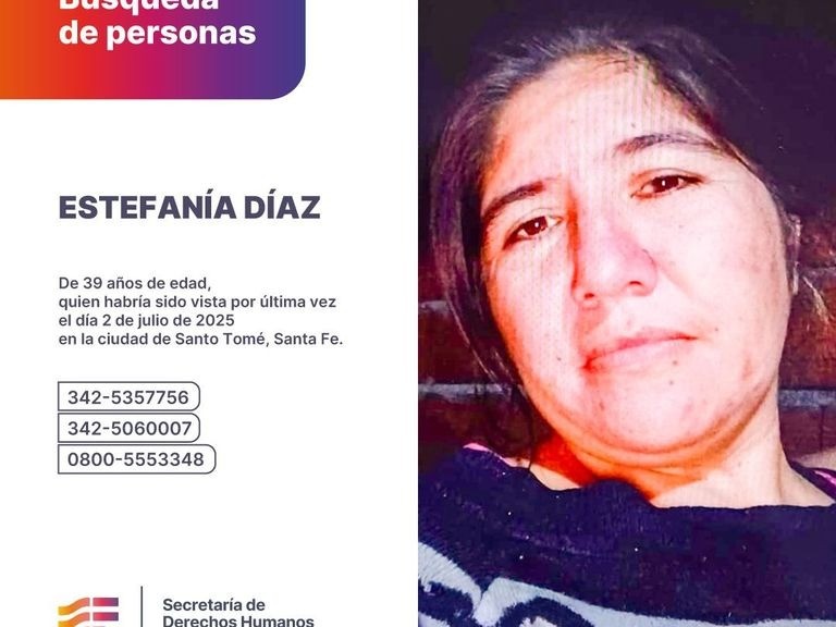 Intensifican la búsqueda de una mujer desaparecida en Santo Tomé | Rosario y la región
