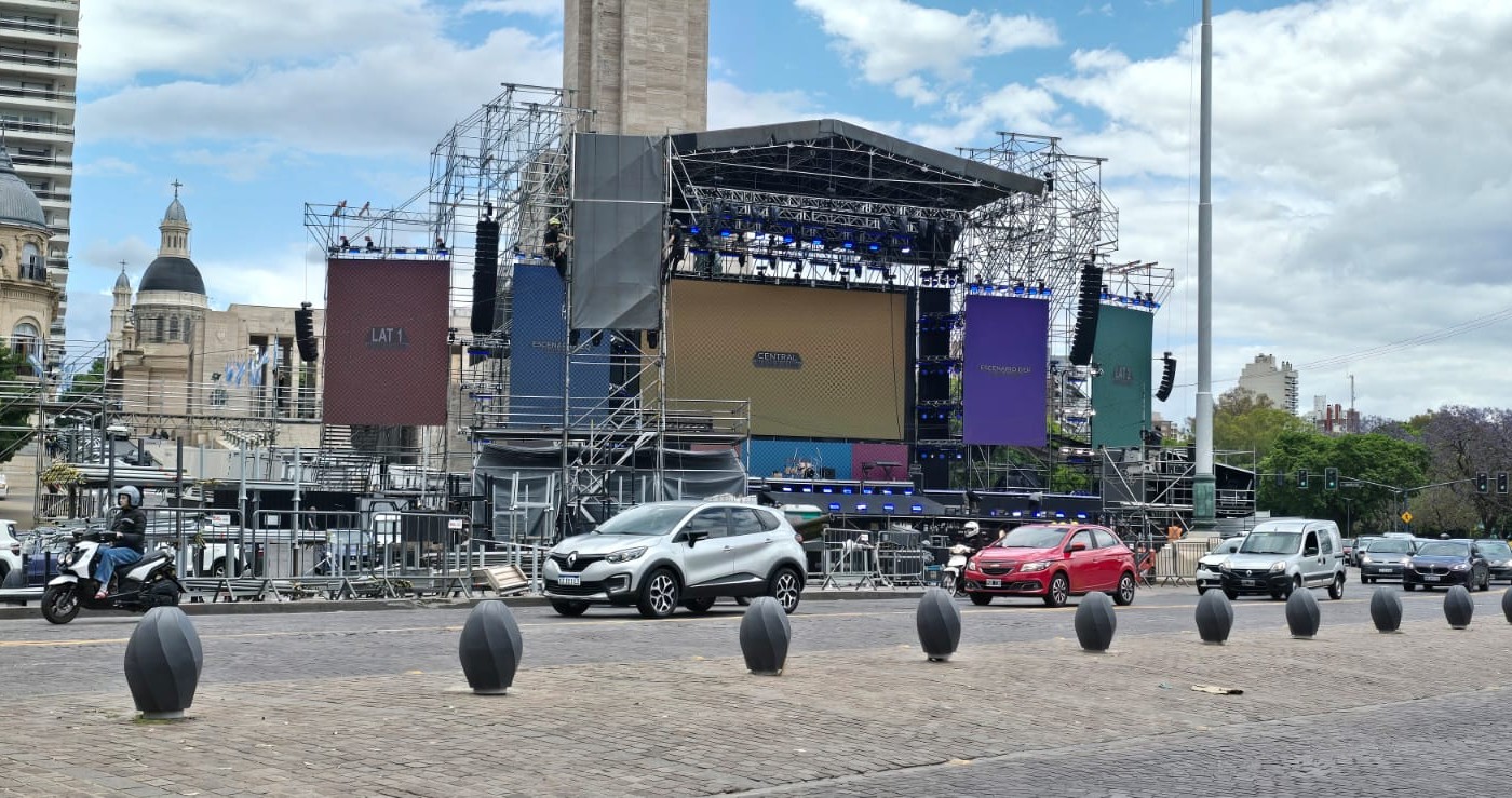 El Monumento se prepara para el Festival Palau | Rosario y la región