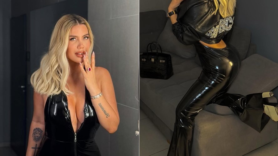 Wanda Nara deslumbró en el show de Martín Cirio con un look total black | Espectáculos