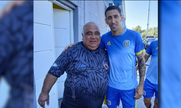 El emotivo reencuentro entre Ángel Di María y su primer entrenador | Deportes