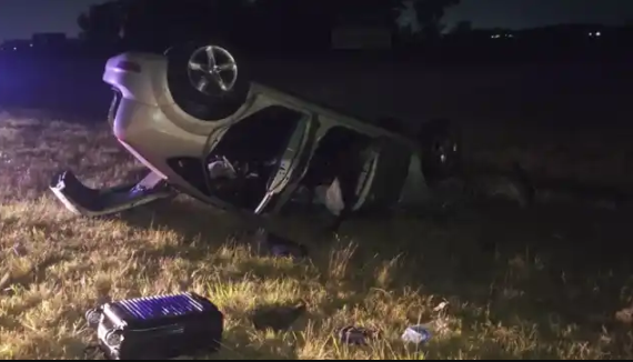 Rosario-Córdoba: un automovilista se durmió al volante y volcó en la autopista | Rosario y la región