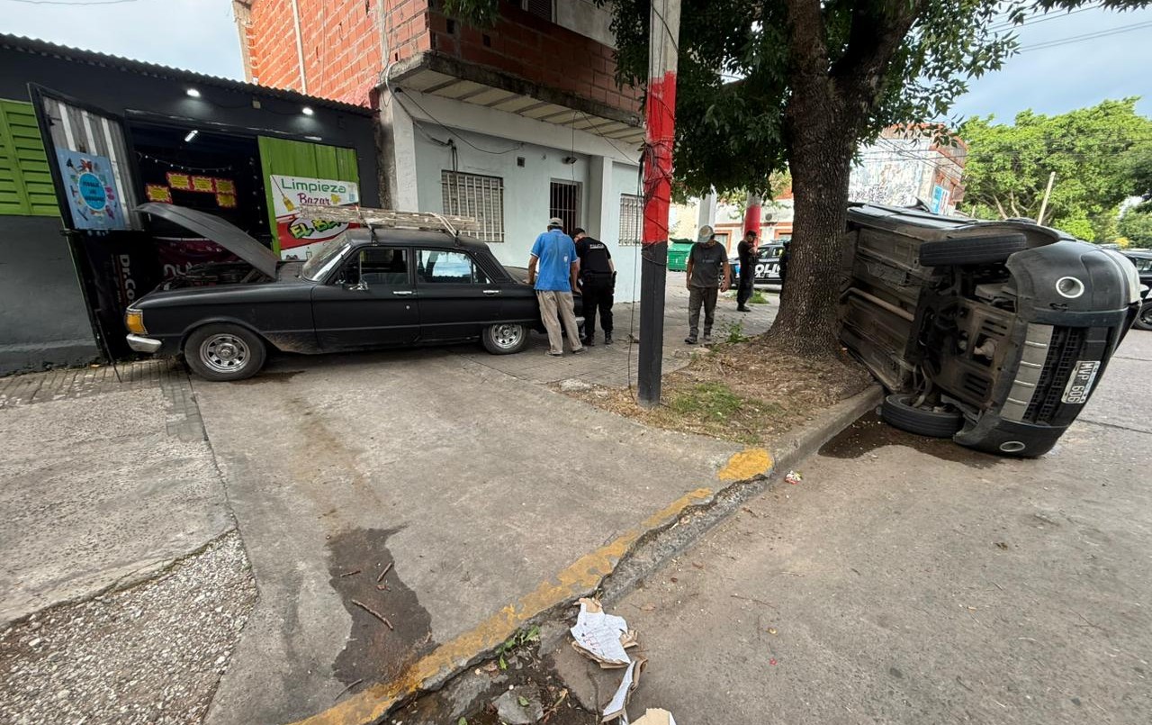 Choque y vuelco en Gaboto y Corrientes | Rosario y la región