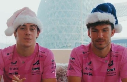Franco Colapinto y  Pierre Gasly enviaron un saludo navideño a los seguidores de Alpine | Deportes