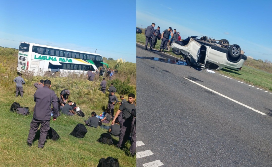 Fatal siniestro vial en la autopista Rosario–Santa Fe: choque entre un colectivo y una camioneta | Información General