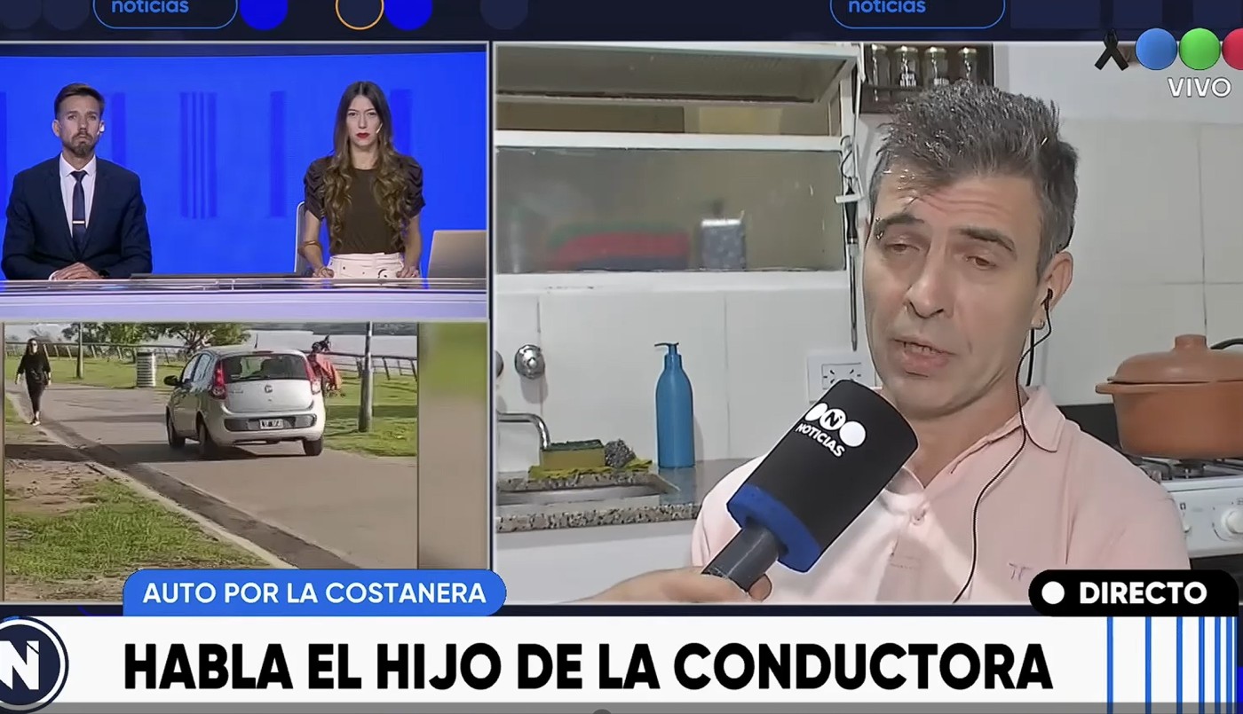 Filmaron a una mujer manejando por la costanera peatonal y habló su hijo | Rosario y la región