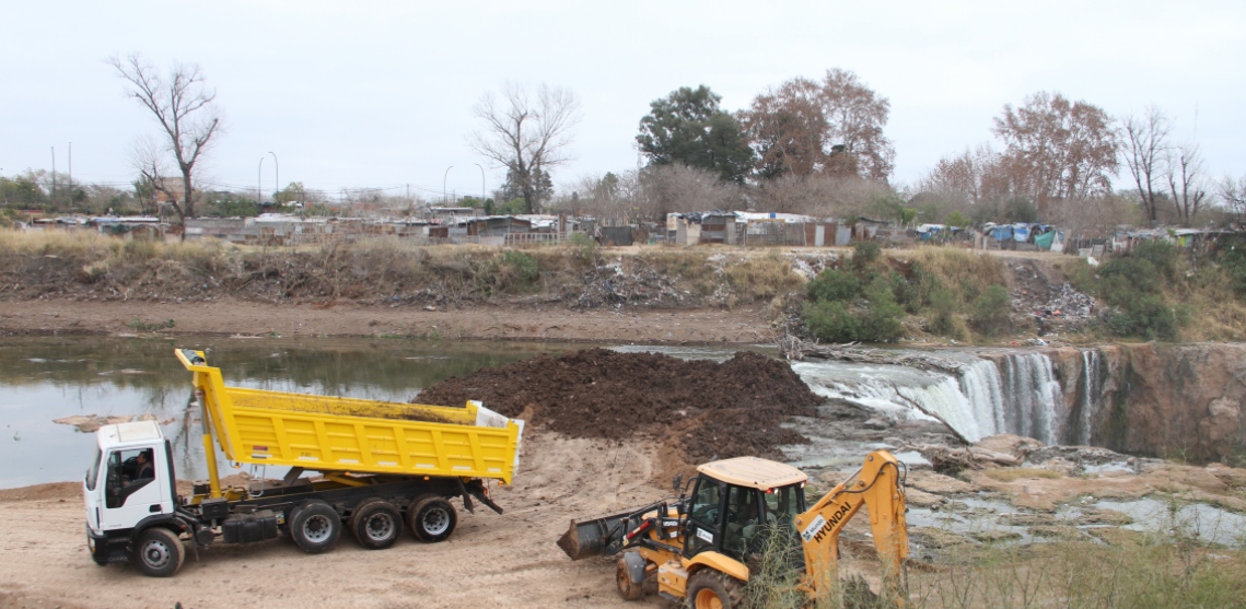 Avanzan las obras para salvar la cascada del Saladillo | Rosario y la región
