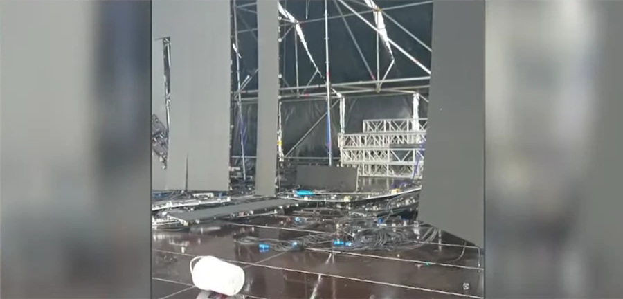 Temporal en Rosario: el viento derribó parte de la estructura de Alejandro Sanz en el Autódromo | Rosario y la región