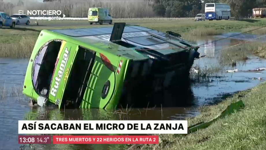 Vuelco fatal en ruta 2: hay al menos tres muertos y el chofer quedó detenido | Información General