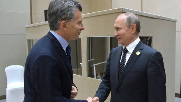 Macri habló con Putin sobre inversiones en el sector energético argentino | Información General
